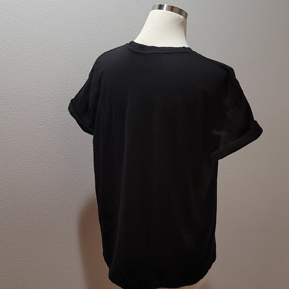 Vintage London Black Ringspun Cotton Short Sleeve Crewneck T-shirt Mens Large - Picture 4 of 7